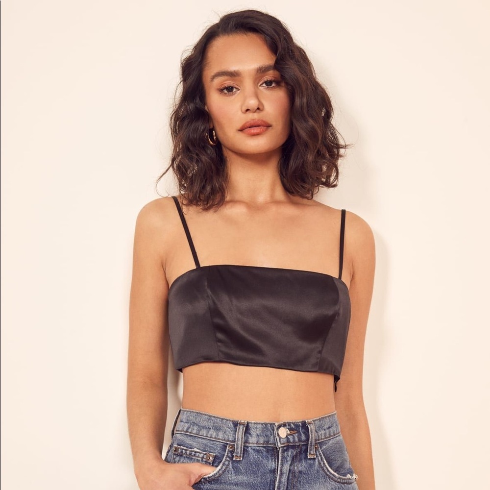 🚫SOLD🚫 REFORMATION Venus Top in Black 🏴